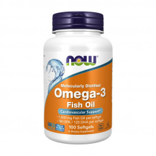 NOW Omega-3 (вм'ятина на банці) (100 softgels)