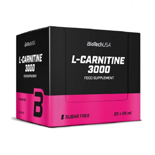 L-Carnitine Ampule 3000 (20 x 25 ml, lemon) BioTech