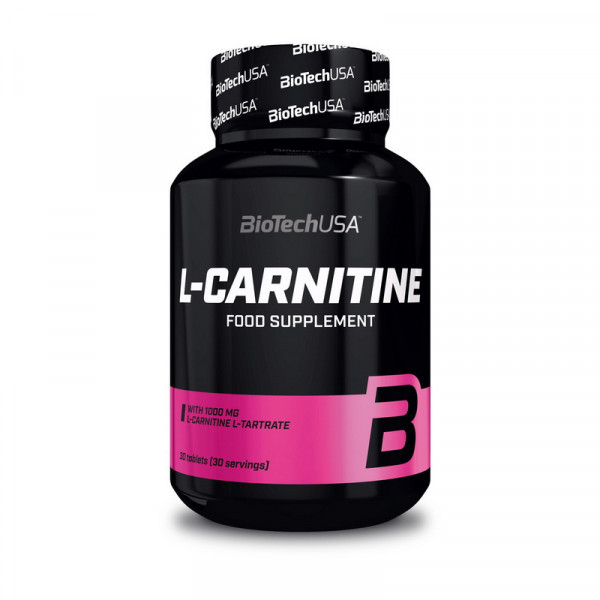 BioTech L-Carnitine 1000 mg (затертий термін придатності, потертості на банці) (30 tabs)