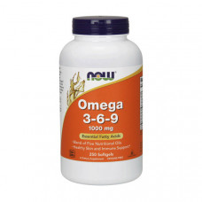 NOW Omega 3-6-9 (пошкоджена кришка) (250 softgels)
