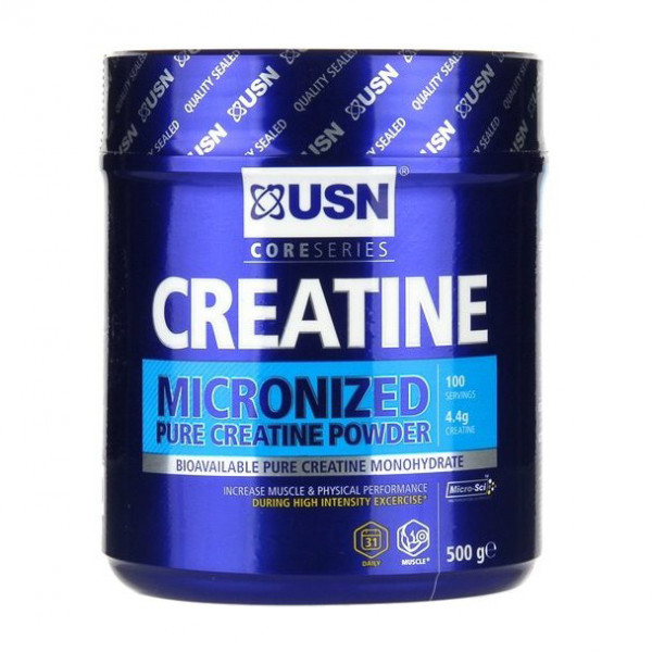 Micronized Creatine Monohydrate (500 g, unflavored) USN