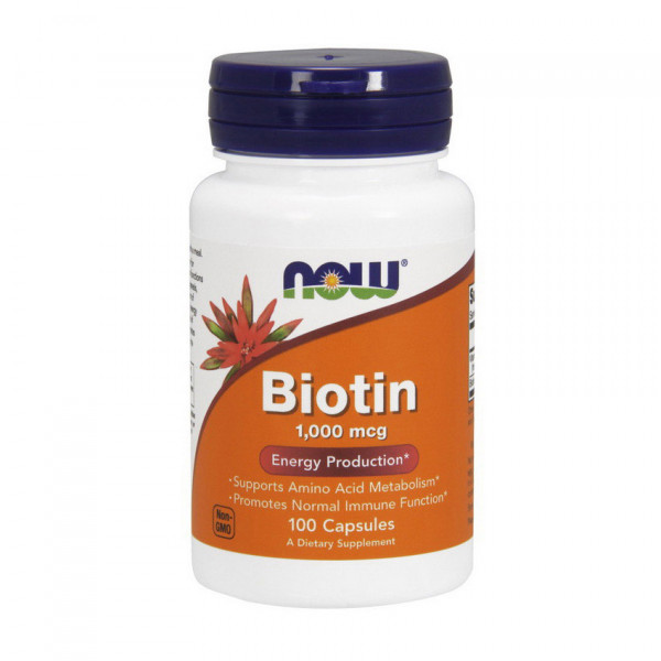 Biotin 1,000 mcg (100 caps) NOW