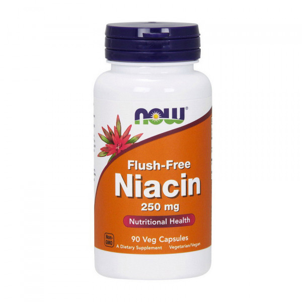 Flush-Free Niacin 250 mg (90 vcaps) NOW