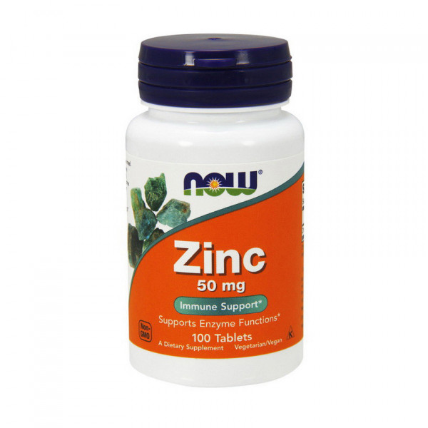 Zinc 50 mg (100 tabs) NOW