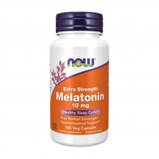 NOW Melatonin 10 mg extra strength (100 veg caps)