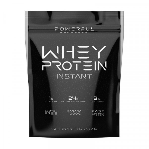 100% Whey Protein (1 kg, strawberry) Powerful Progress