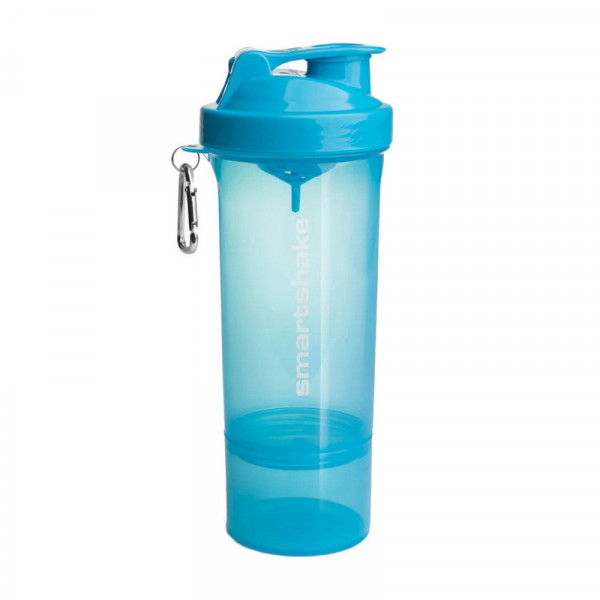 SmartShake Slim NEON Blue (500 ml, blue) SmartShake