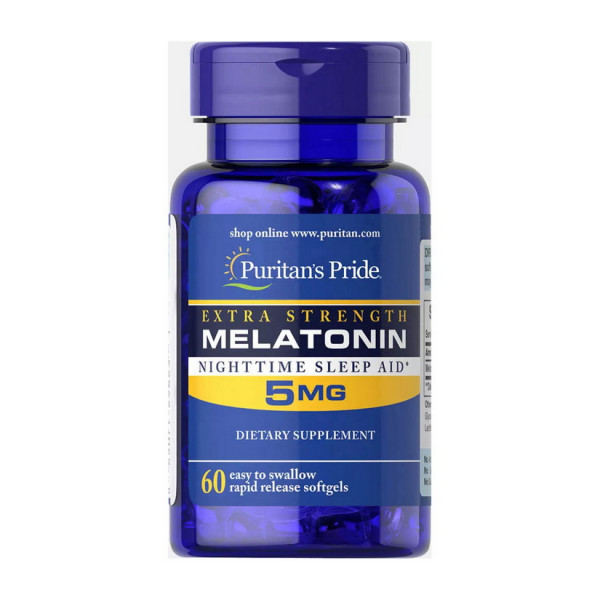 Melatonin 5 mg (60 softgels) Puritan's Pride