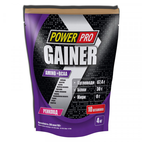 Gainer (4 kg, ренклод) Power Pro