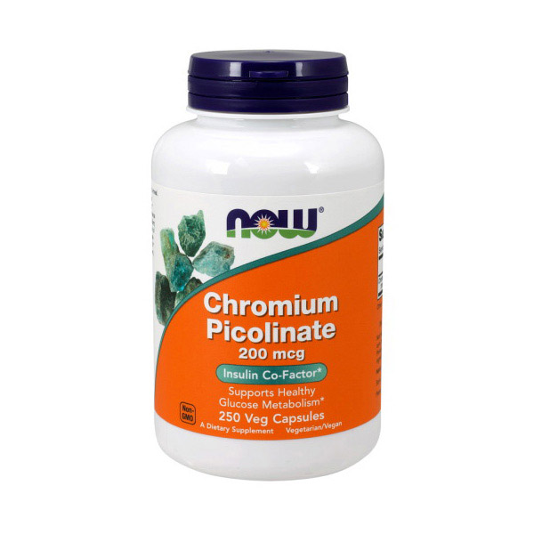 Chromium Picolinate 200 mcg (250 caps) NOW