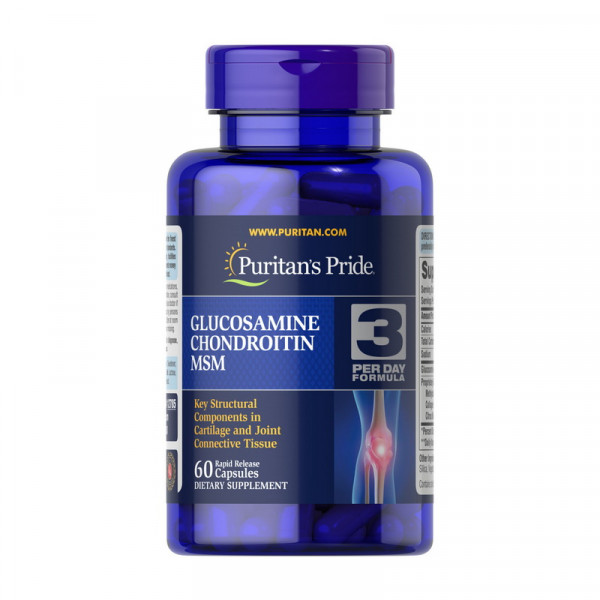 Puritan's Pride Glucosamine, Chondroitin & MSM (60 caplets)