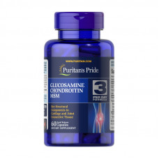 Puritan's Pride Glucosamine, Chondroitin & MSM (вм'ятина на банці) (60 caplets)