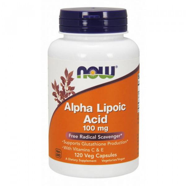 Alpha Lipoic Acid 100 mg (120 veg caps) NOW