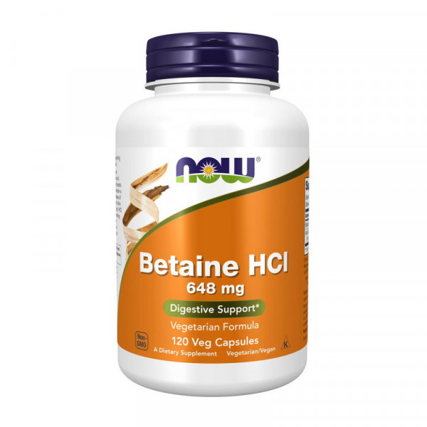 Betaine HCL 648 mg (120 caps) NOW