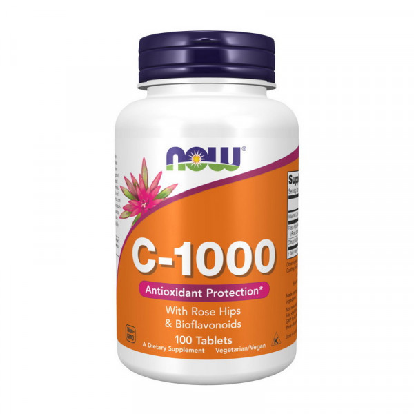 C-1000 with rose hips & bioflavonoids (100 tab) NOW