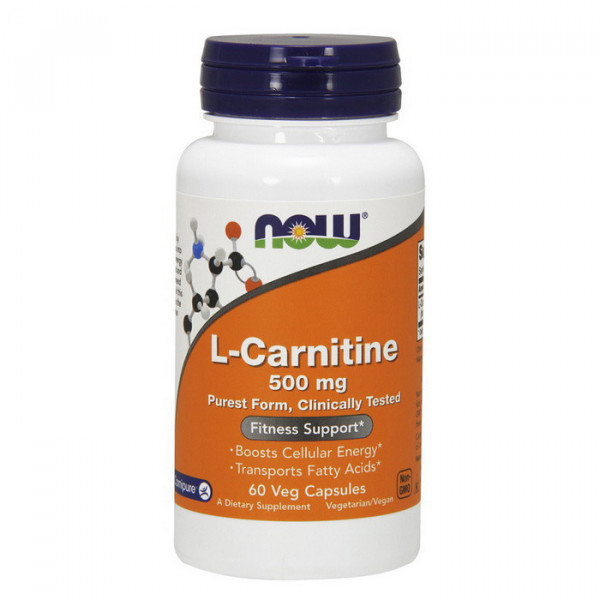 L-Carnitine 500 mg (60 veg caps) NOW