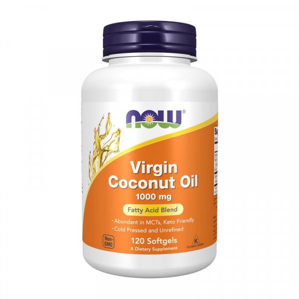 NOW Virgin Coconut Oil 1000 mg (відсутня пломба) (120 softgels)