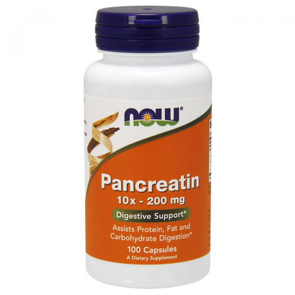 Pancreatin 2000 (10x-200 mg) (100 caps) NOW