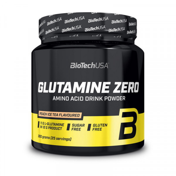 Glutamine Zero (300 g, peach ice tea) BioTech