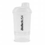 BioTech Shaker Wave Mini + 2 in 1 (300 ml, Opal White)