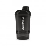BioTech Shaker Wave Mini + 2 in 1 (300 ml, Black)