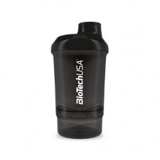 BioTech Shaker Wave Mini + 2 in 1 (300 ml, Black)