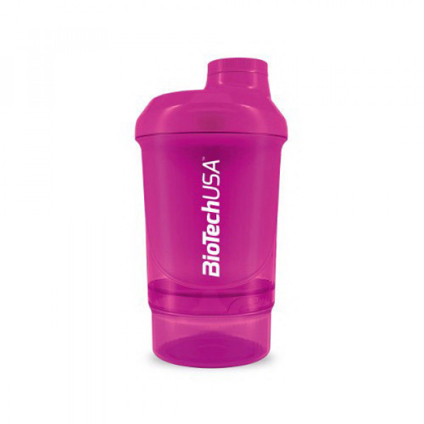 Shaker Wave Mini + 2 in 1 (300 ml, Magic Magenta) BioTech