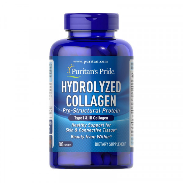 Puritan's Pride Hydrolyzed Collagen 1000 mg (термін до 28.12.2025) (180 caplets)