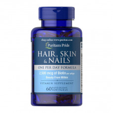 Puritan's Pride Hair, Skin & Nails One Per Day Formula (60 softgels)