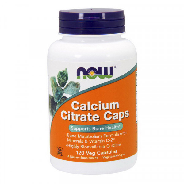 Calcium Citrate Caps (120 veg caps) NOW