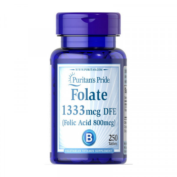 Folate 1333 mcg DFE (Folic Acid 800 mcg) (250 tab)