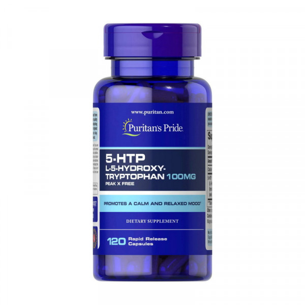 Puritan's Pride 5-HTP 100 mg (термін до 28.12.2025) (120 caps)