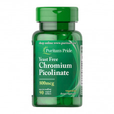 Puritan's Pride Chromium Picolinate 800 mcg Yeast Free (90 tablets)