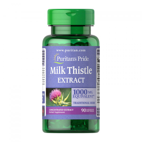 Milk Thistle Extract 1000 mg (90 softgels) Puritan's Pride