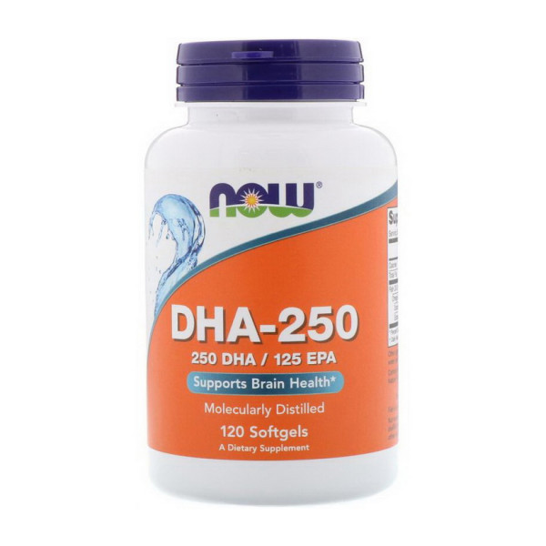 DHA-250/125 EPA (120 softgels) NOW