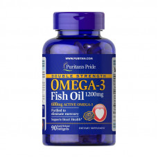 Puritan's Pride Omega-3 Fish Oil 1200 mg double strength (90 softgels)