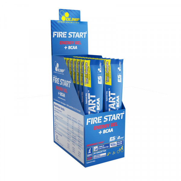 Fire Start energy gel + bcaa (36 g, green apple) OLIMP