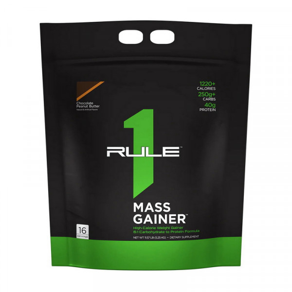 Mass Gainer (5,25 kg, chocolate peanut butter) R1 (Rule One)