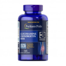 Puritan's Pride Double Strength Glucosamine, Chondroitin & MSM (120 caplets)