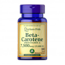 Beta-Carotene 7,500 mcg (100 softgels)