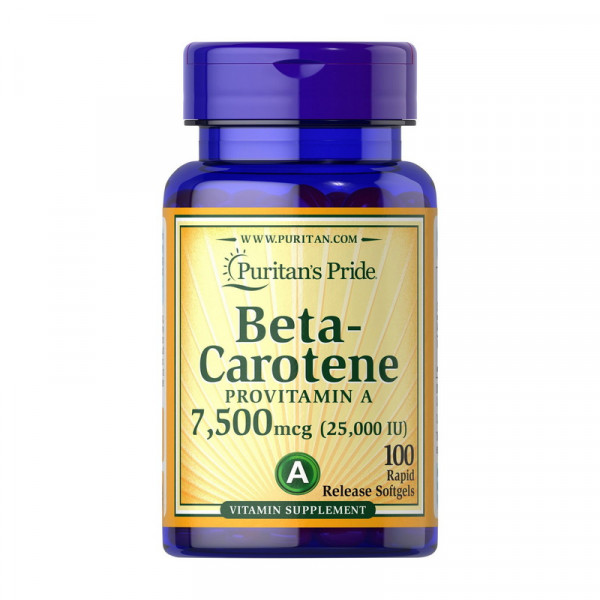 Beta-Carotene 7,500 mcg (100 softgels) Puritan's Pride