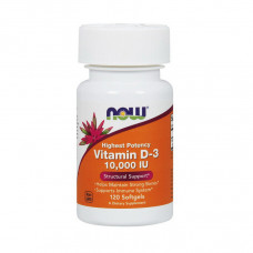 NOW Vitamin D-3 250 mcg (10,000 IU) (120 softgels)