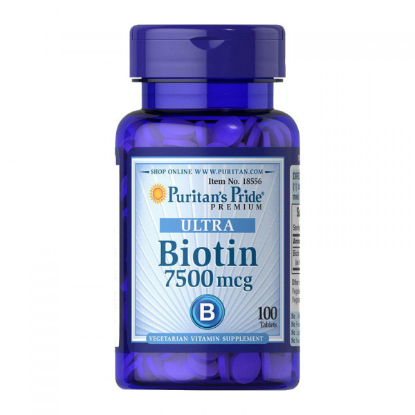 Puritan's Pride Ultra Biotin 7500 mcg (100 tabs)