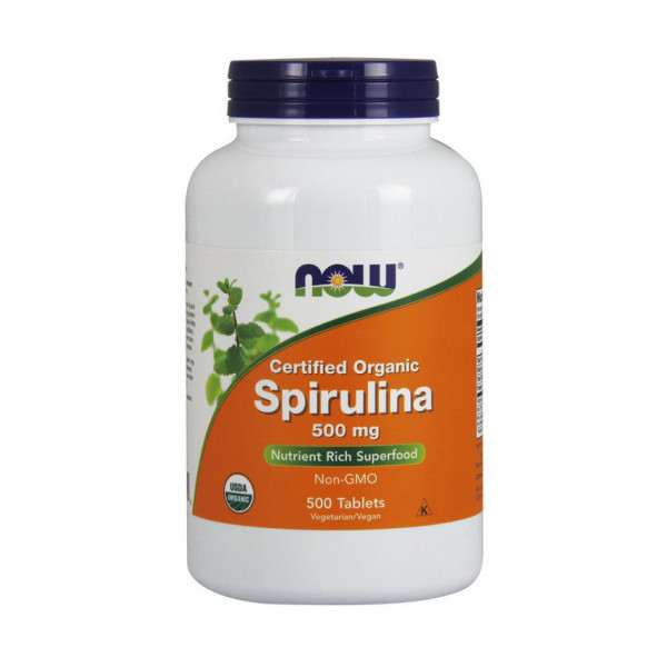 NOW Spirulina 500 mg organic (500 tabs)