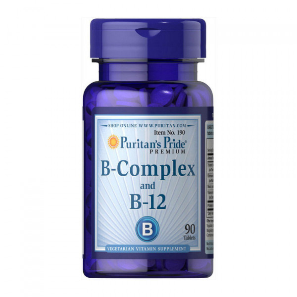 Vitamin B-Complex and Vitamin B-12 (90 tablets) Puritan's Pride