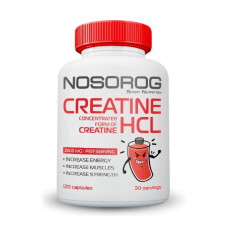NOSOROG Creatine HCL (затертий термін придатності) (120 caps)