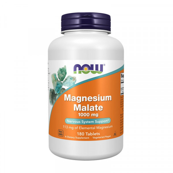 Magnesium Malate (180 tab) NOW