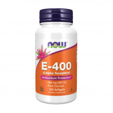 NOW E-400 Natural with d-Alpha Tocopherol (100 softgels)
