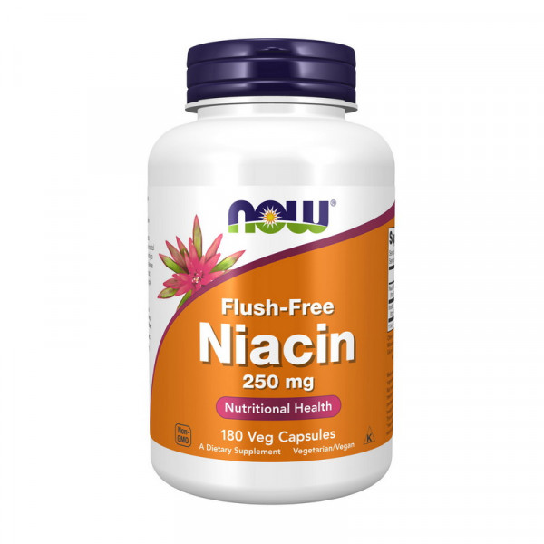 Flush-Free Niacin 500 mg Double Strength (180 veg caps) NOW