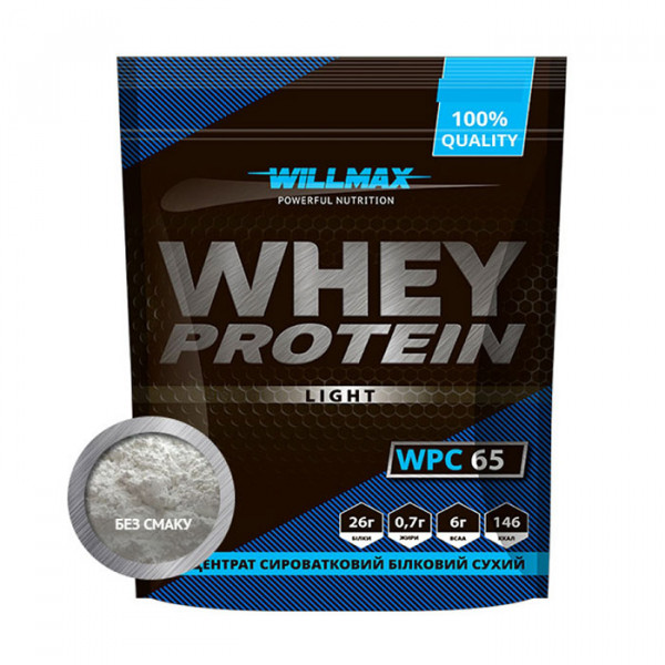 Whey Protein 65 (1 kg, без смаку) Willmax